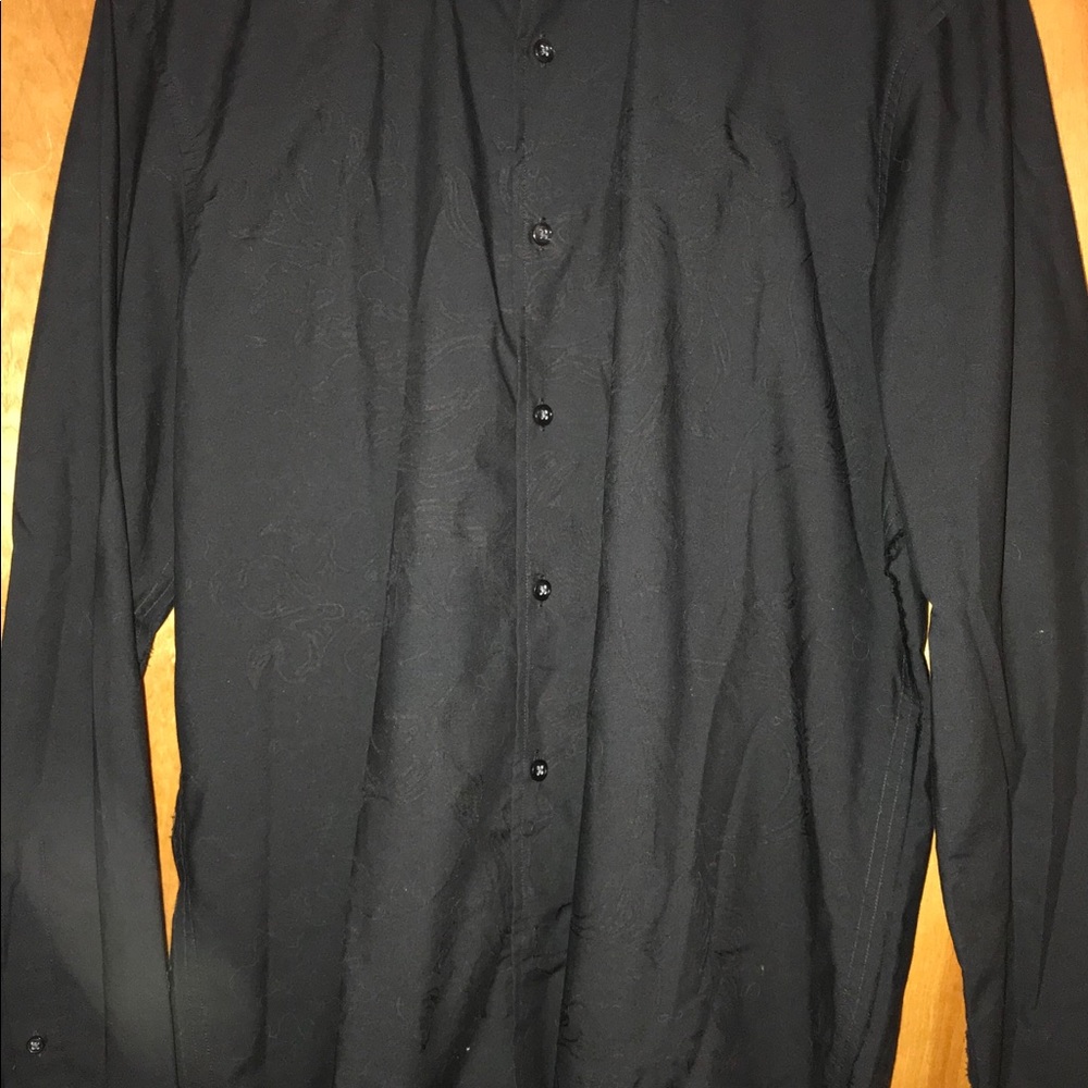Men’s US Med “INC” Black western sports shirt